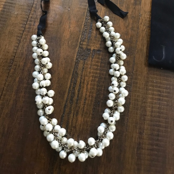 Bundle J. Crew Pearl Ribbon Necklace, Pearl Knotted Necklance, Kendra Scott - Picture 3 of 7
